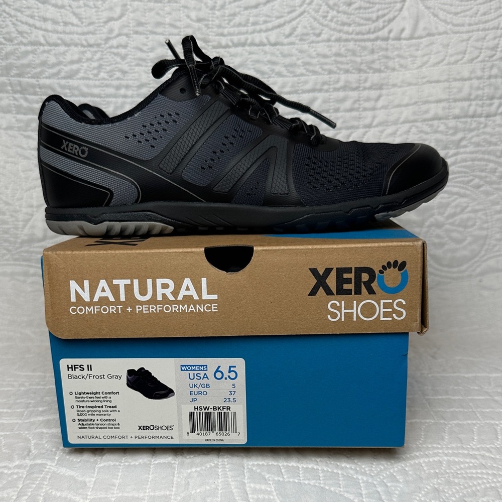 Xero Shoes Women's HFS II Black Athletic Shoes 6.5